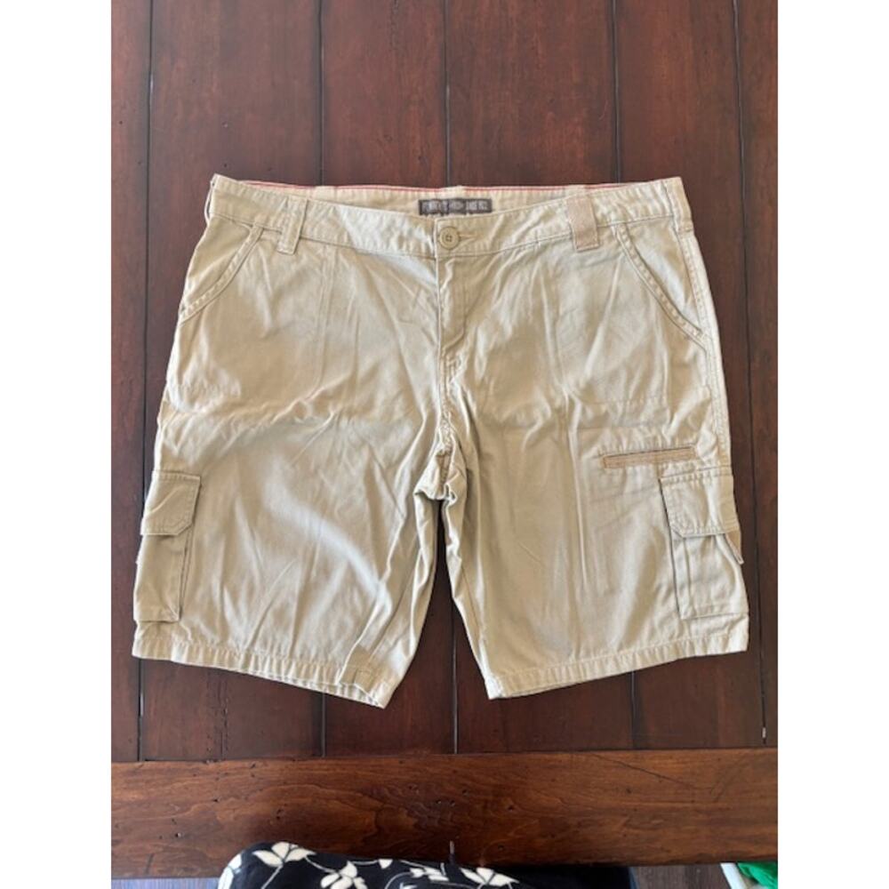 Dickies Women’s Cargo Shorts Size 18‎ Khaki Utility Workwear Cotton Pockets